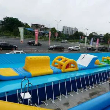 Rectangular Metal Frame Tarpaulin Pool
